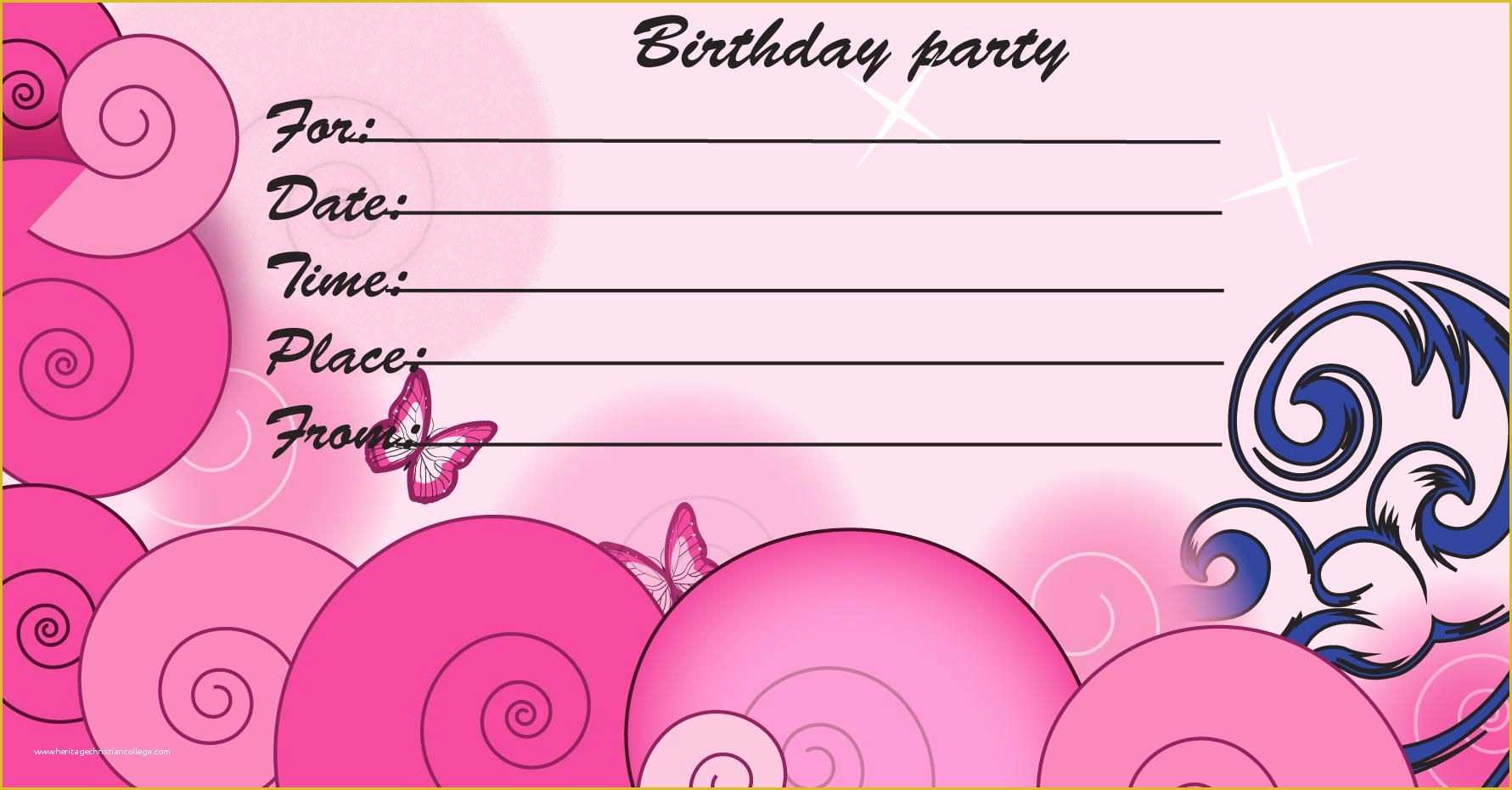 Free Printable Birthday Invitation Templates Of Birthday Invitations Free Printable Birthday Invitation Templates Of Birthday Invitations