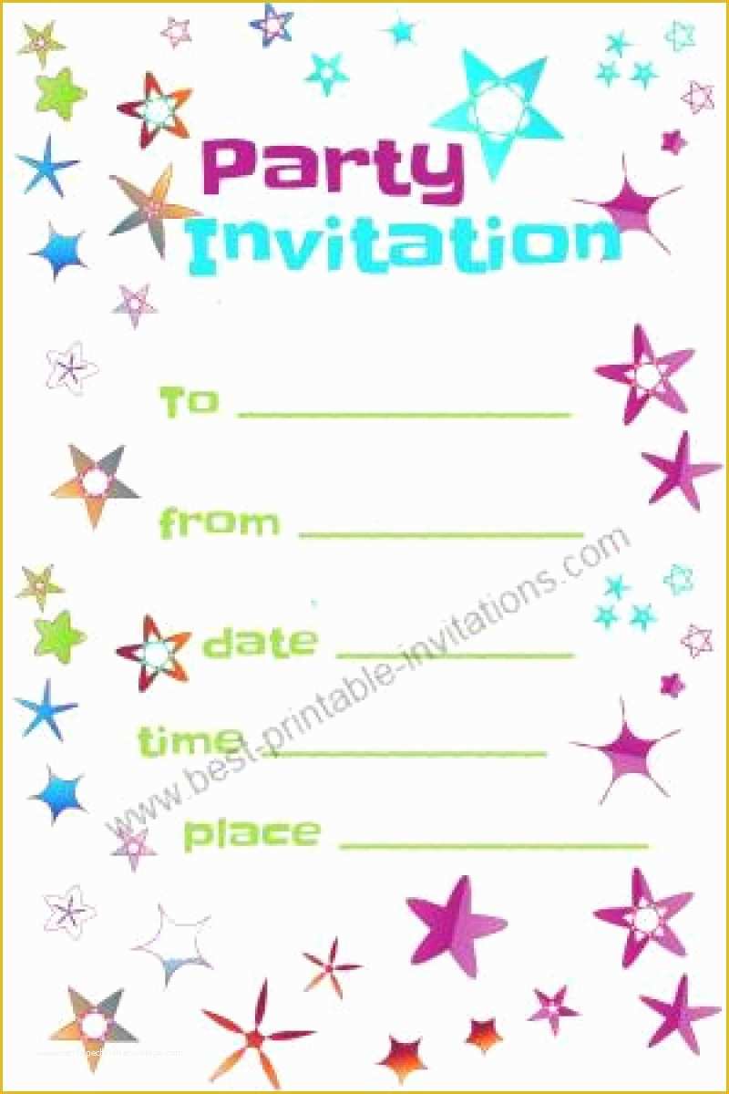 Free Printable Birthday Invitation Templates Of Free Party Invitation to Print Out – orderecigsjuicefo