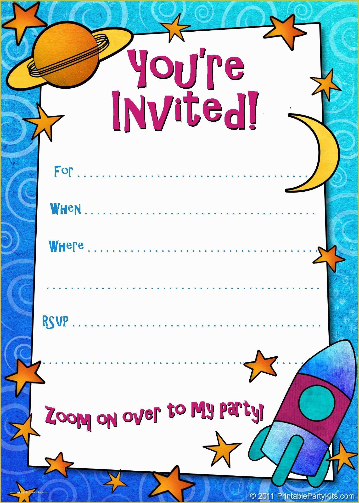 Free Printable Birthday Invitation Templates Of Free Printable Boys Birthday Party Invitations