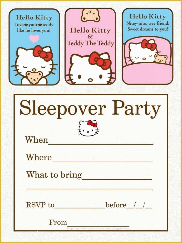 Free Printable Birthday Sleepover Invitation Templates Of Sleepover Spa Party Invitations Templates Free