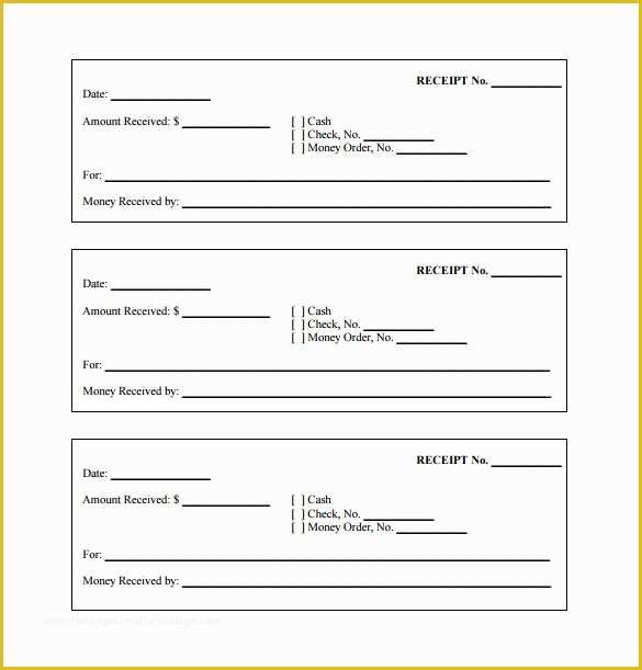 Free Printable Blank Receipt Template Of 26 Blank Receipt Templates Doc Excel Pdf Vector Eps