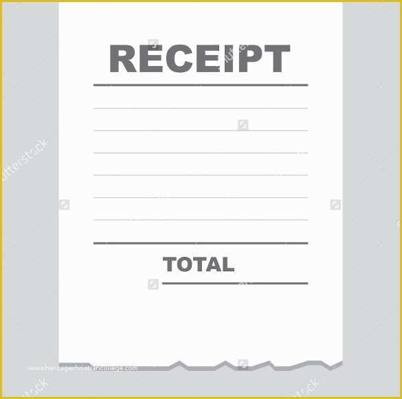Free Printable Blank Receipt Template Of 26 Blank Receipt Templates Doc Excel Pdf Vector Eps