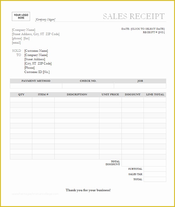 Free Printable Blank Receipt Template Of Blank Receipt Template Microsoft Word