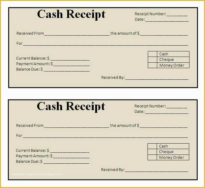Free Printable Blank Receipt Template Of Receipt Template