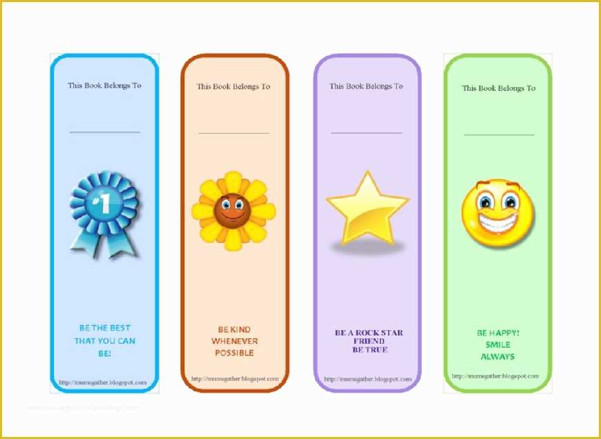 Free Printable Bookmarks Templates Of 50 Free Printable Bookmark Templates Template Lab
