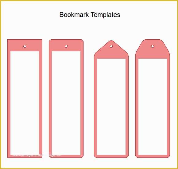 Free Printable Bookmarks Templates Of 7 Sample Blank Bookmarks