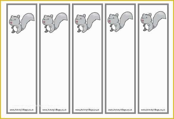 Free Printable Bookmarks Templates Of Free Bookmark Template – 12 Free Printable Word Pdf