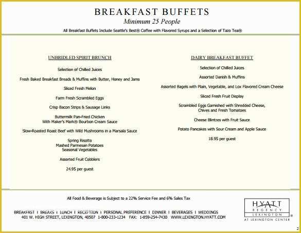 Free Printable Breakfast Menu Templates Of 24 Free Menu Templates Pdf Doc Excel Psd