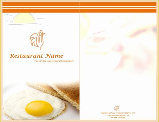 Free Printable Breakfast Menu Templates Of Breakfast Menu Template Word Templates