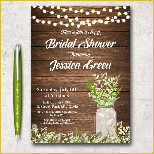 Free Printable Bridal Shower Invitations Templates Of 14 Printable Bridal Shower Invitations Examples