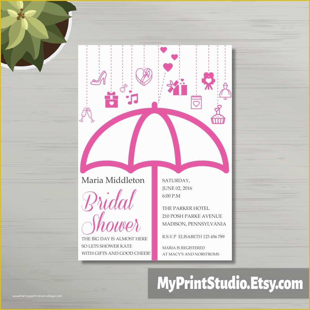 Free Printable Bridal Shower Invitations Templates Of Bridal Shower Invitation Template Diy Printable Printed