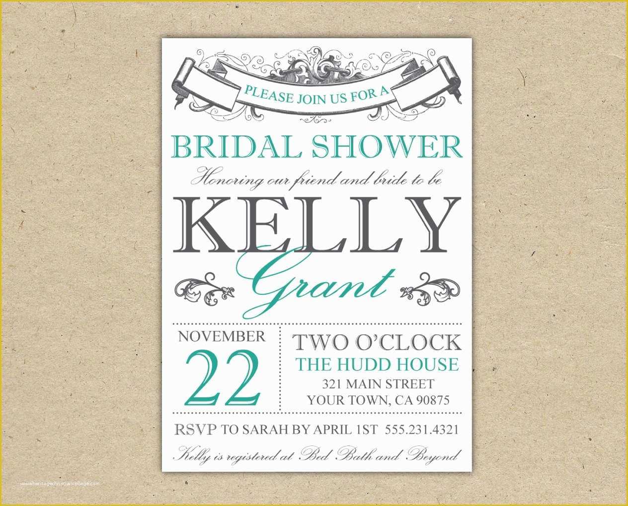 Free Printable Bridal Shower Invitations Templates Of Bridal Shower Invitations Bridal Shower Invitations Free