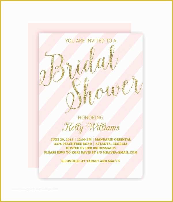 Free Printable Bridal Shower Invitations Templates Of Free Printable Bridal Shower Invitation Templates