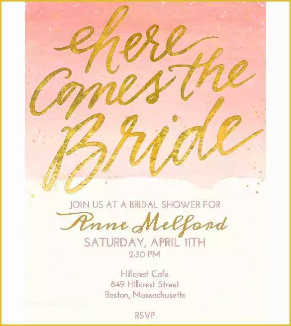 Free Printable Bridal Shower Invitations Templates Of Wedding Invitation Template 71 Free Printable Word Pdf