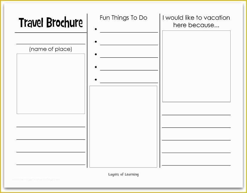 Free Printable Brochure Templates Of 13 Travel Destination Brochure Template Travel