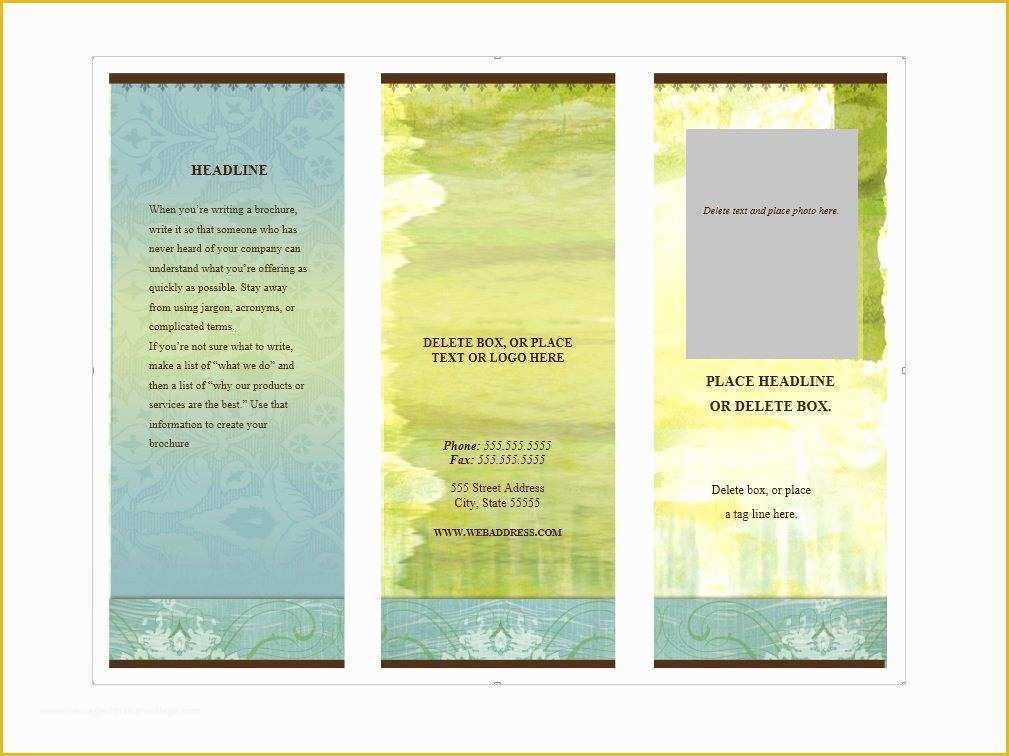 Free Printable Brochure Templates Of 31 Free Brochure Templates Ms Word and Pdf Free