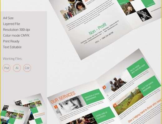 Free Printable Brochure Templates Of Printable Bi Fold Brochure Template – 67 Free Word Psd