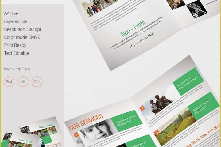 Free Printable Brochure Templates Of Printable Bi Fold Brochure Template – 67 Free Word Psd