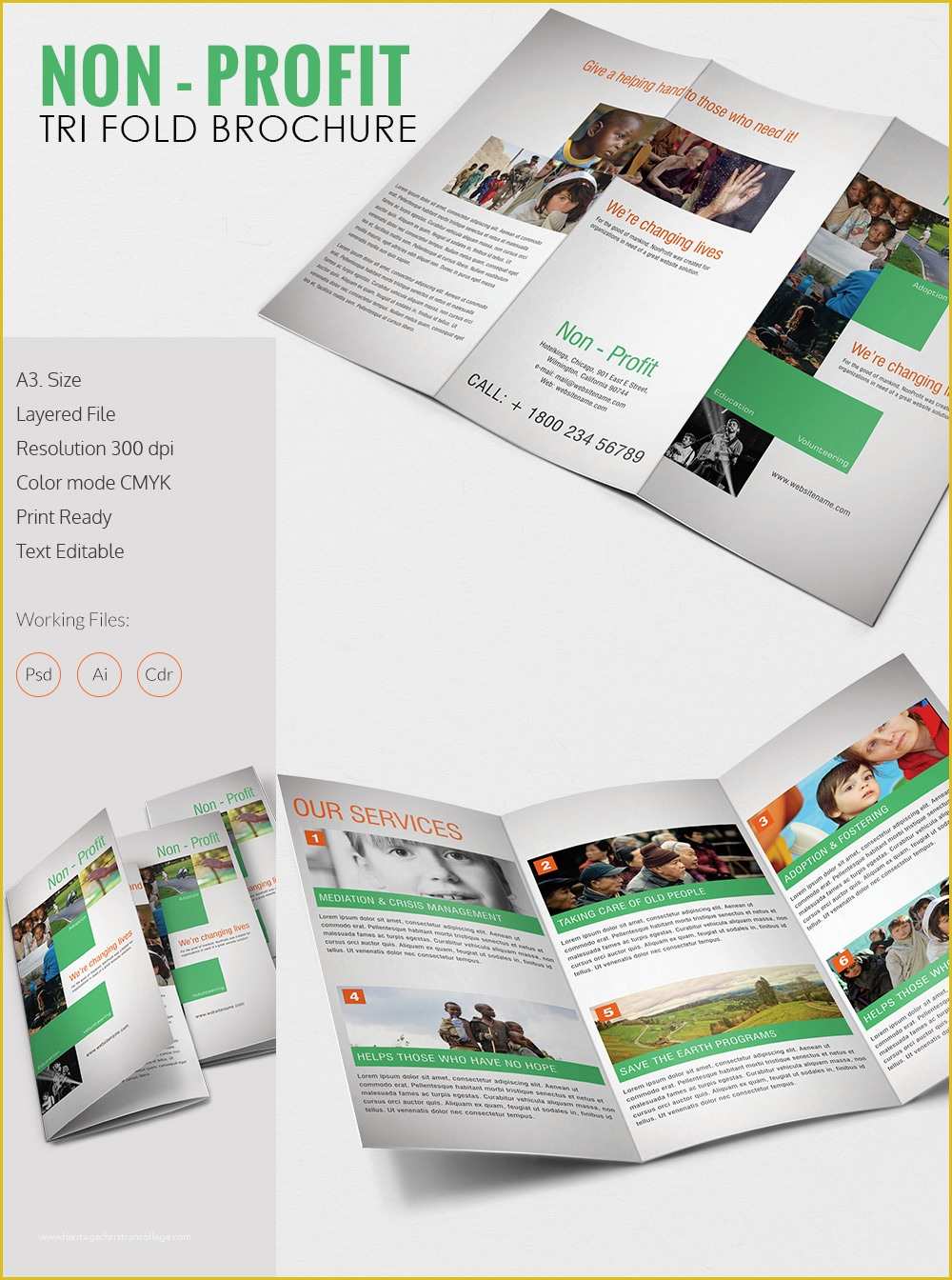 Free Printable Brochure Templates Of Tri Fold Brochure Template – 45 Free Word Pdf Psd Eps