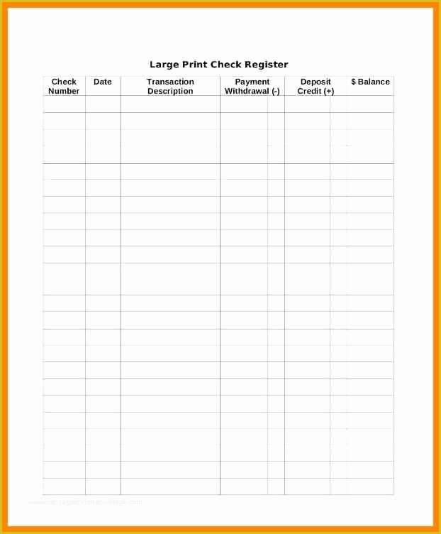 Free Printable Check Register Templates Of 11 Printable Checkbook Register