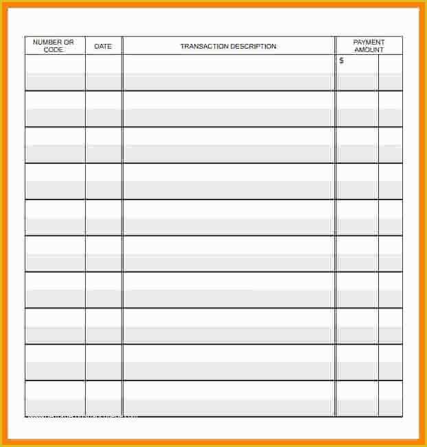 Free Printable Check Register Templates Of 6 Free Printable Checkbook Ledger