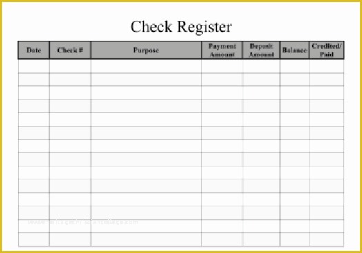 Free Printable Check Register Templates Of 9 Excel Checkbook Register Templates Excel Templates