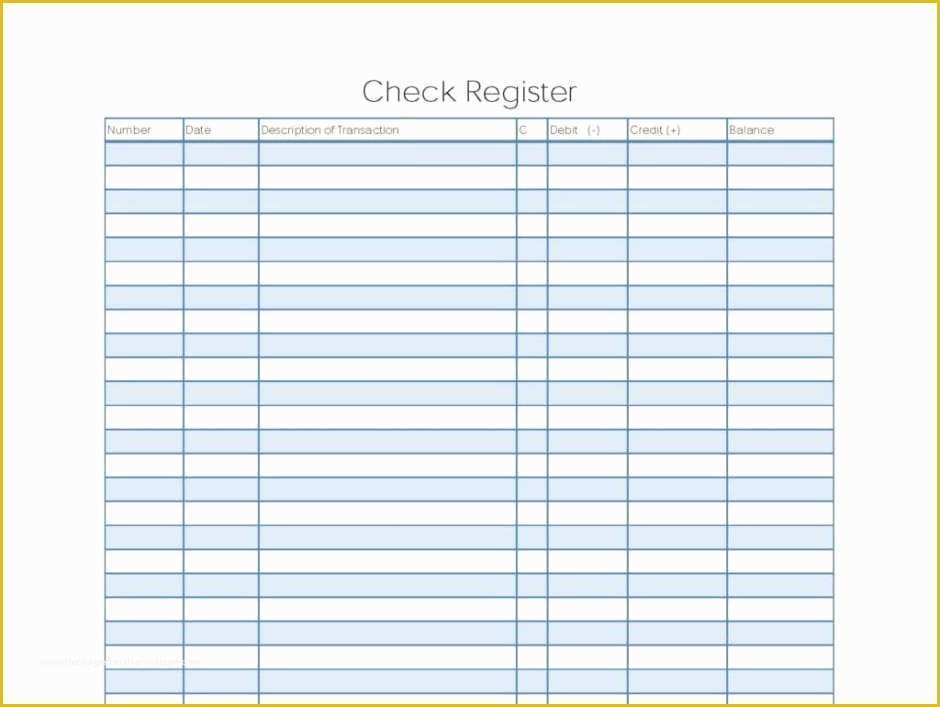 Free Printable Check Register Templates Of 9 Excel Checkbook Register Templates Excel Templates