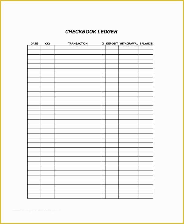 Free Printable Check Register Templates Of 9 Printable Check Register Samples