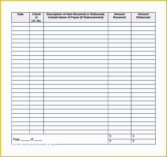 Free Printable Check Register Templates Of Check Register 9 Download Free Documents In Pdf