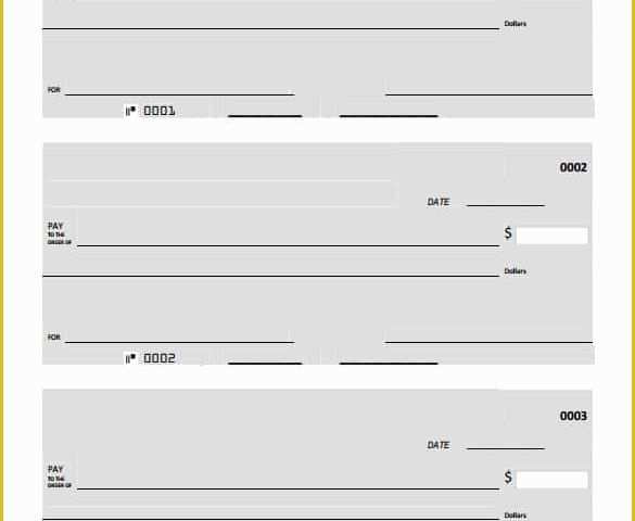 Free Printable Checks Template Of 24 Blank Check Template Doc Psd Pdf &amp; Vector formats