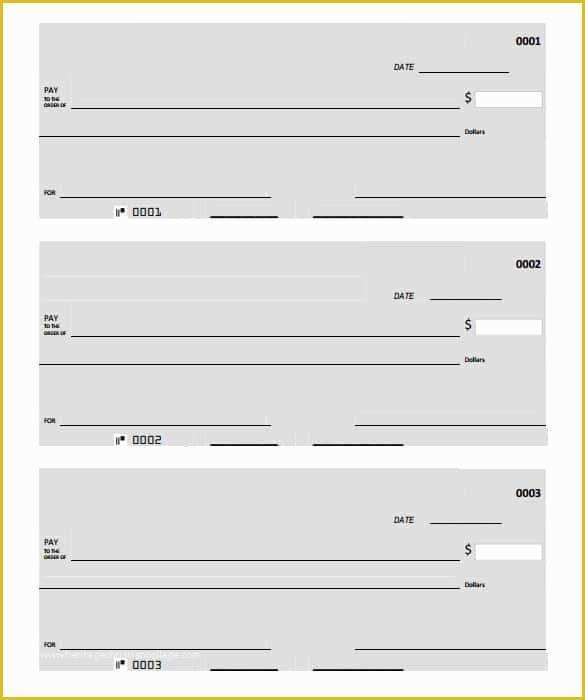 Free Printable Checks Template Of 24 Blank Check Template Doc Psd Pdf &amp; Vector formats