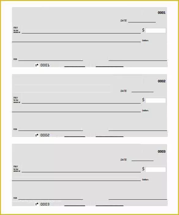 Free Printable Checks Template Of 24 Blank Check Template Doc Psd Pdf &amp; Vector formats