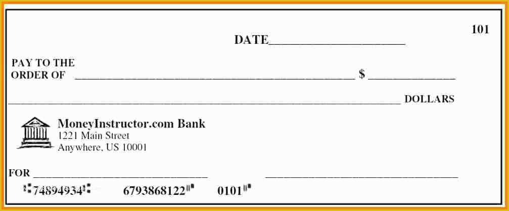 Free Printable Checks Template Of 5 Fake Payroll Check Template