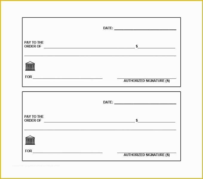 Free Printable Checks Template Of Blank Check Template – 30 Free Word Psd Pdf & Vector