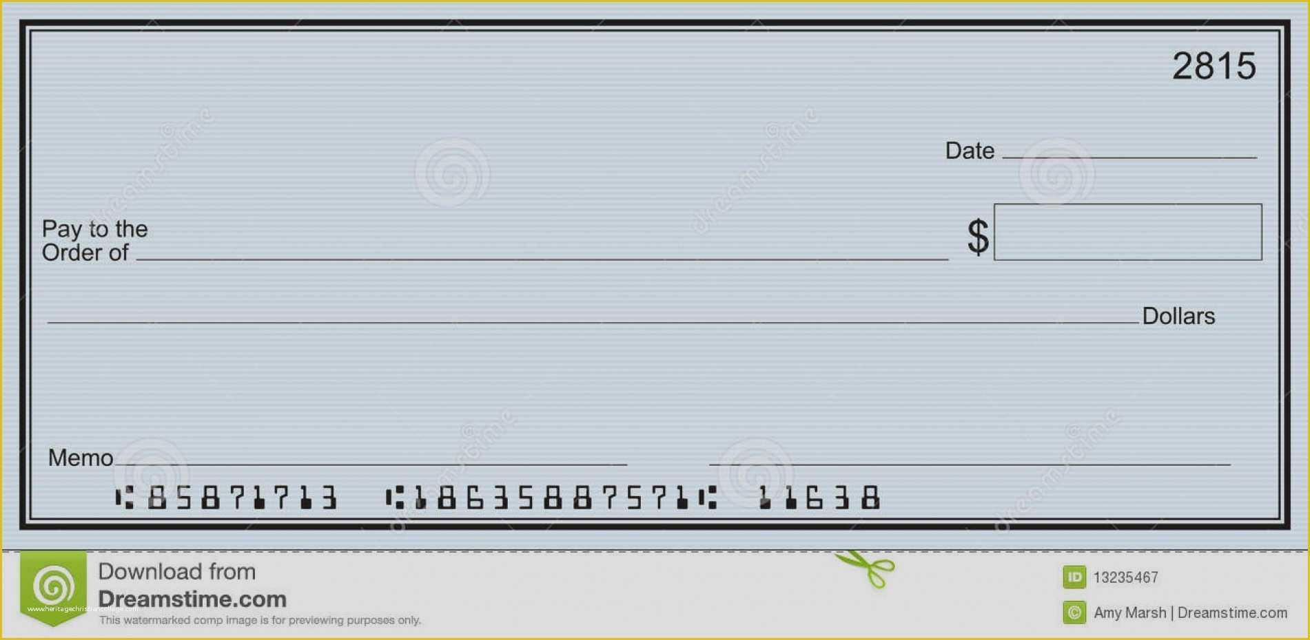 Free Printable Checks Template Of Free Blank Cheque Clipart Clip Art 