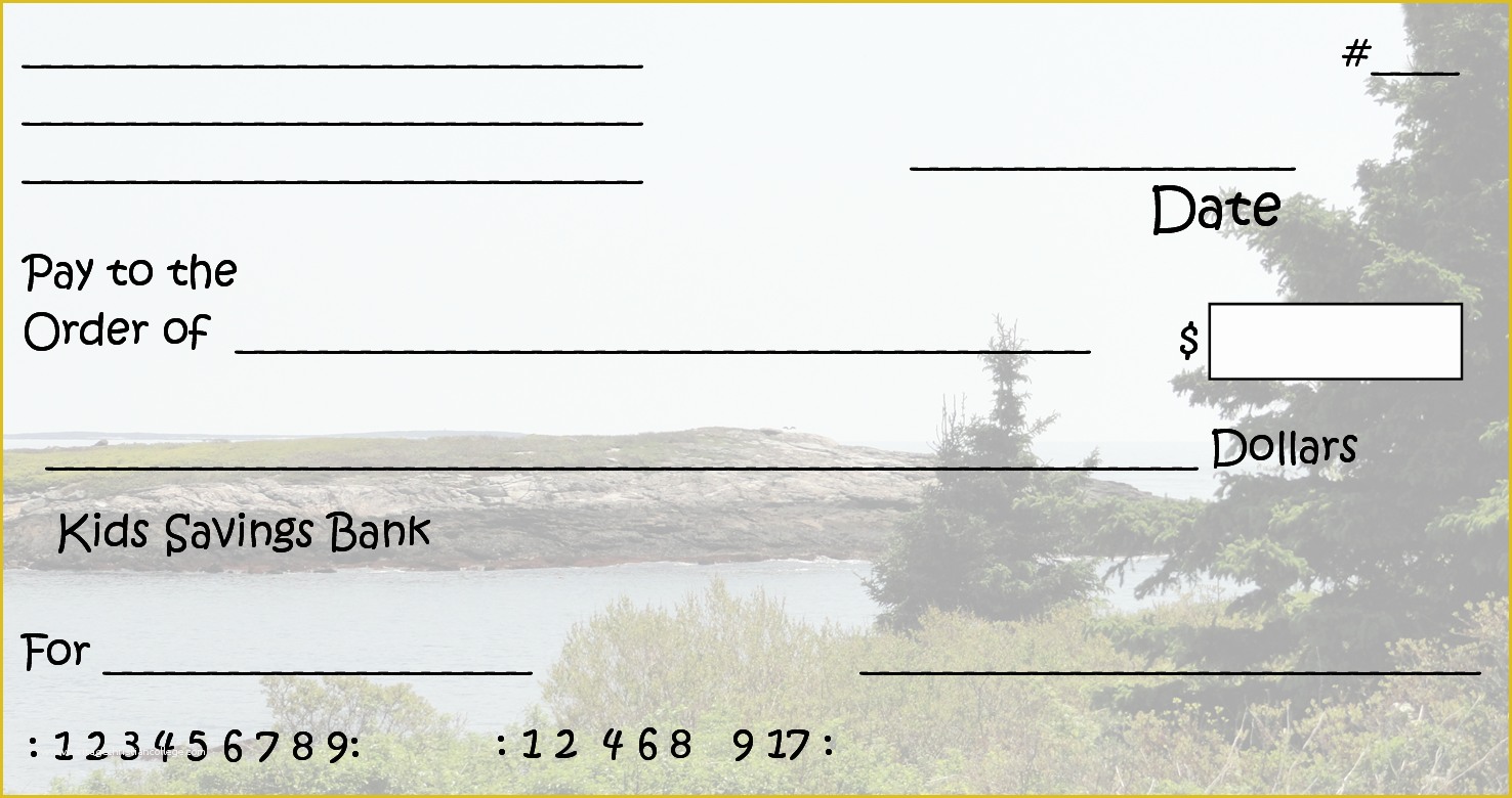 Free Printable Checks Template Of Free Clipart N Printable Pretend Checks for Kids