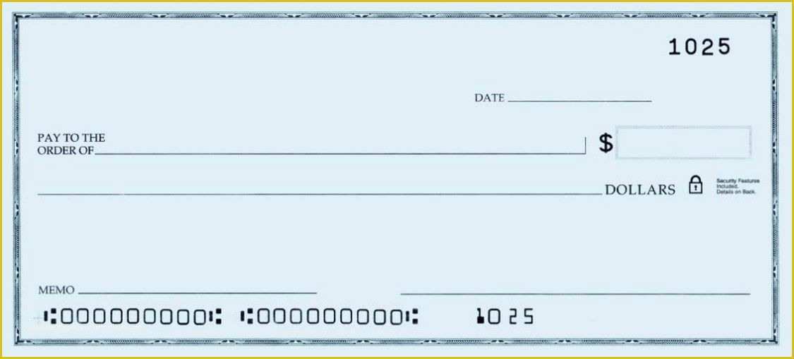 Free Printable Checks Template Of Printable Personal Blank Check Template