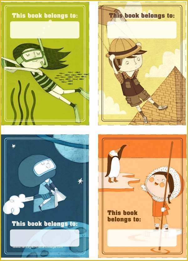 Free Printable Children's Book Template Of 14 Best Images About Bookplate Labels & Book Label