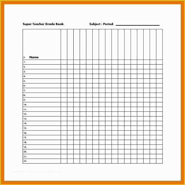 Free Printable Children's Book Template Of 2 3 Gradebook Template