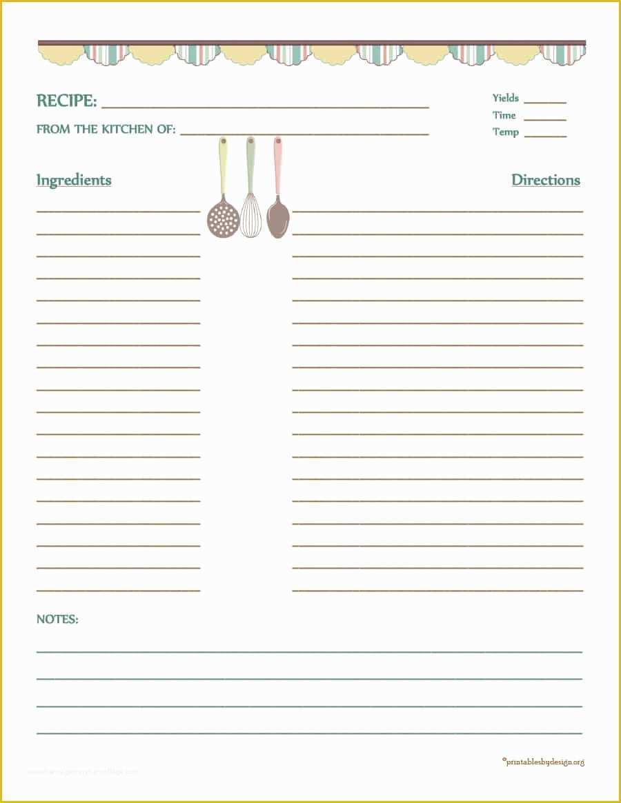 Free Printable Children's Book Template Of 44 Perfect Cookbook Templates [ Recipe Book & Recipe Cards]