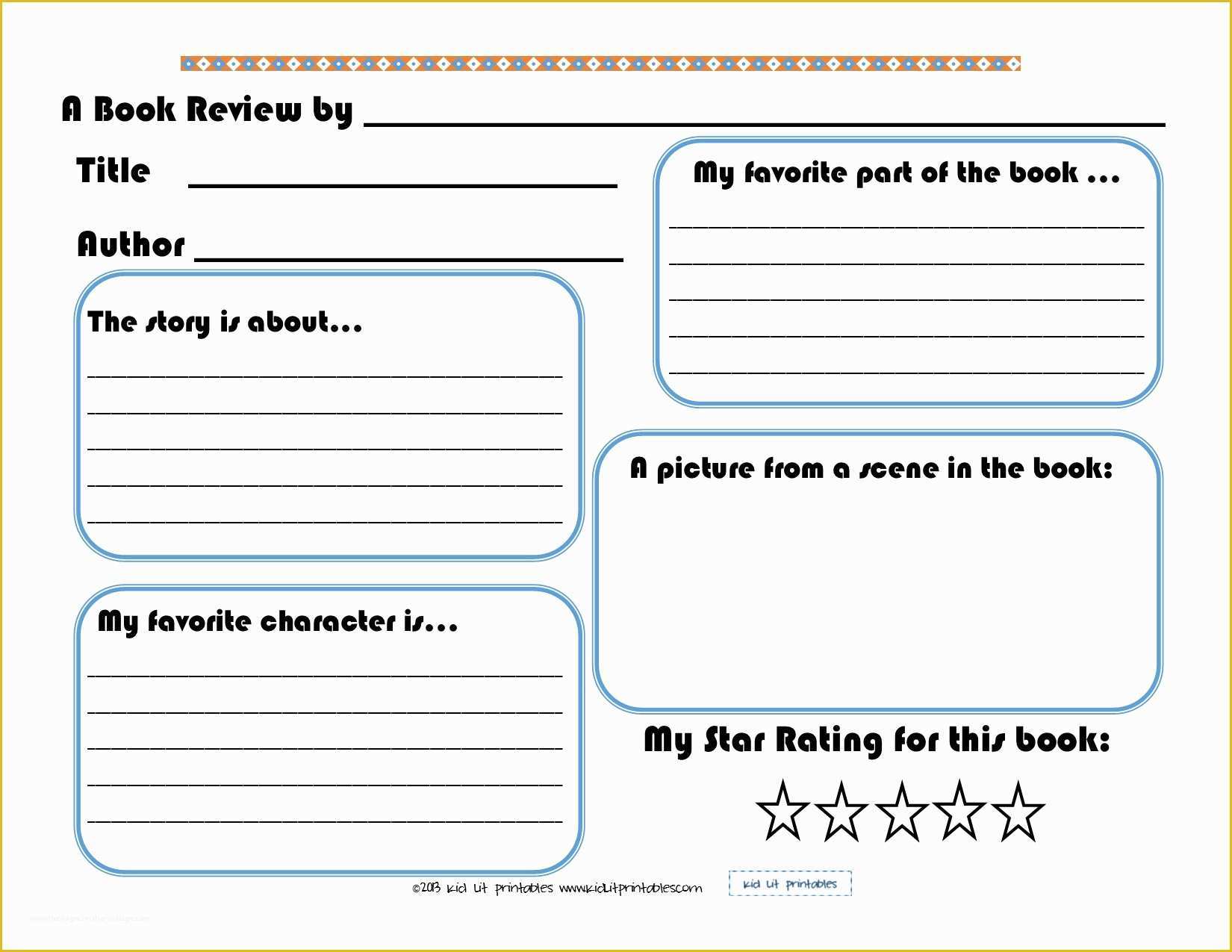 Free Printable Children S Book Template Printable Templates