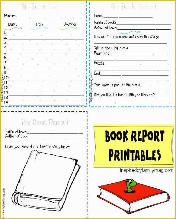 Free Printable Children's Book Template Of 7 Best Of Printable Elementary Book Report forms