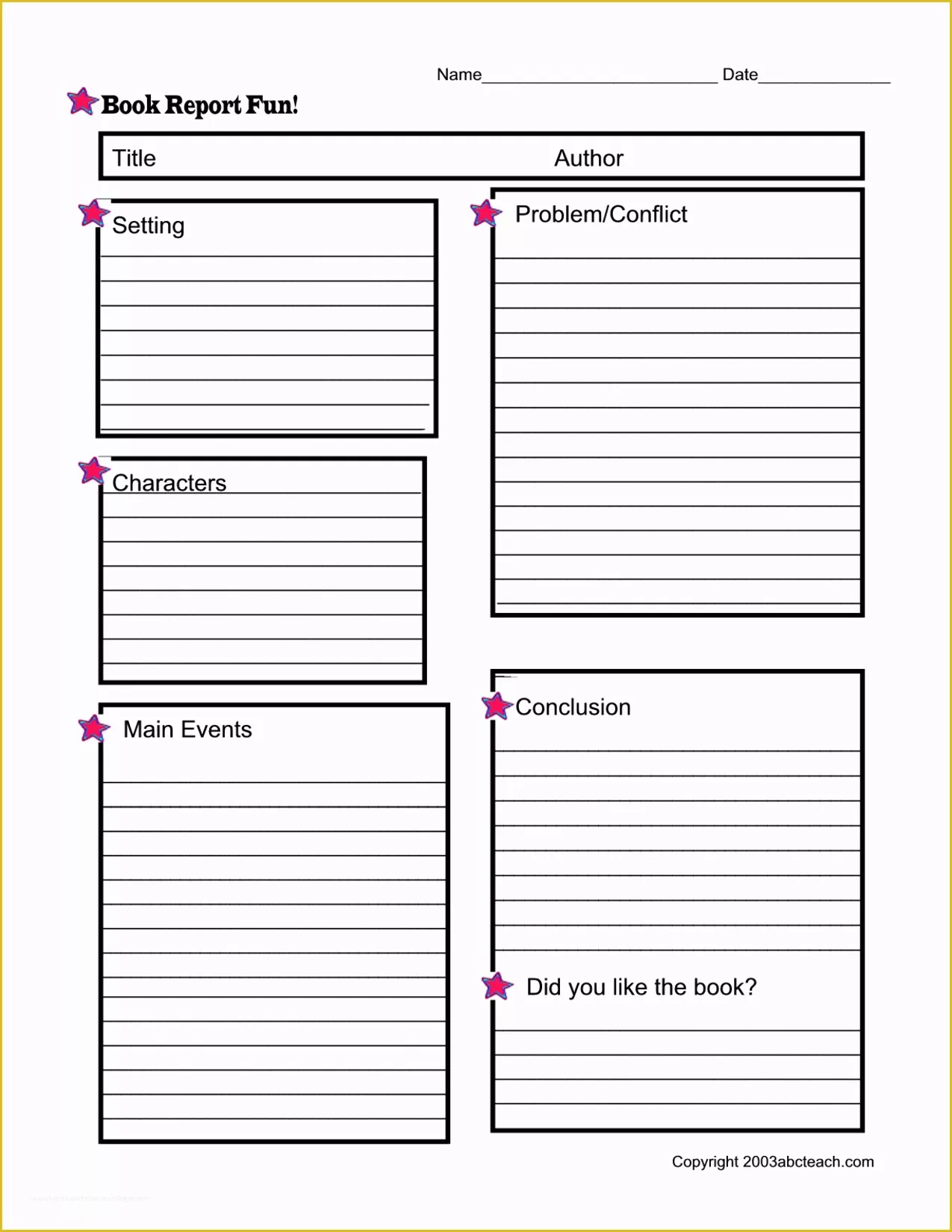 Free Printable Children's Book Template Of Book Summary Template Mughals