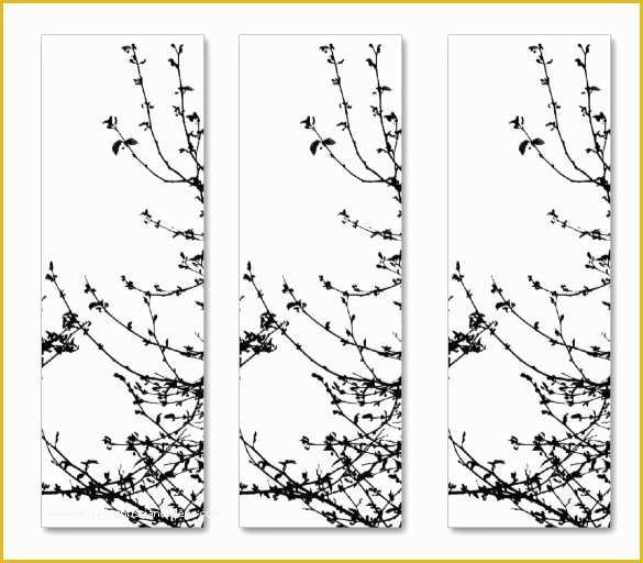 Free Printable Children's Book Template Of Bookmark Background Designs Black and White