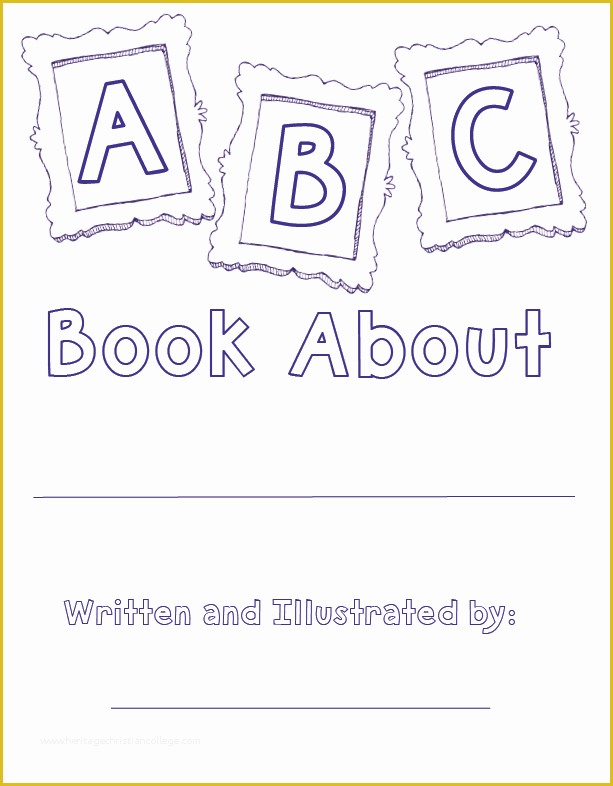 Free Printable Children&amp;#039;s Book Template Of Coloring Pages the Lesson Cloud Alphabet Book Template