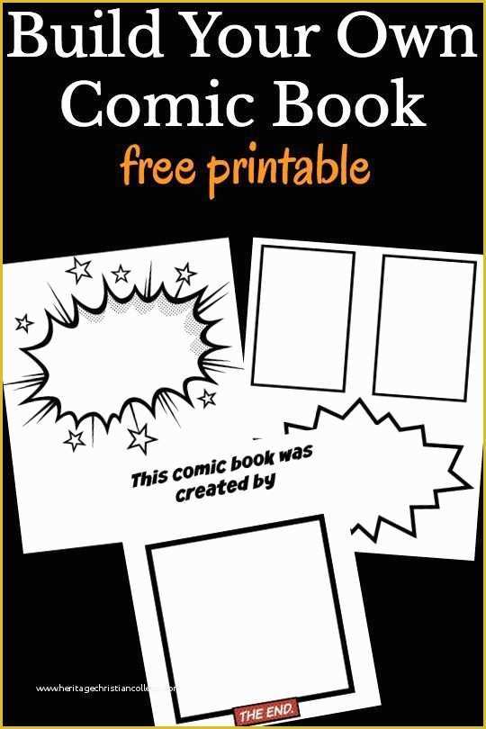 Free Printable Children&amp;#039;s Book Template Of Cool Ic Book Templates for Kids