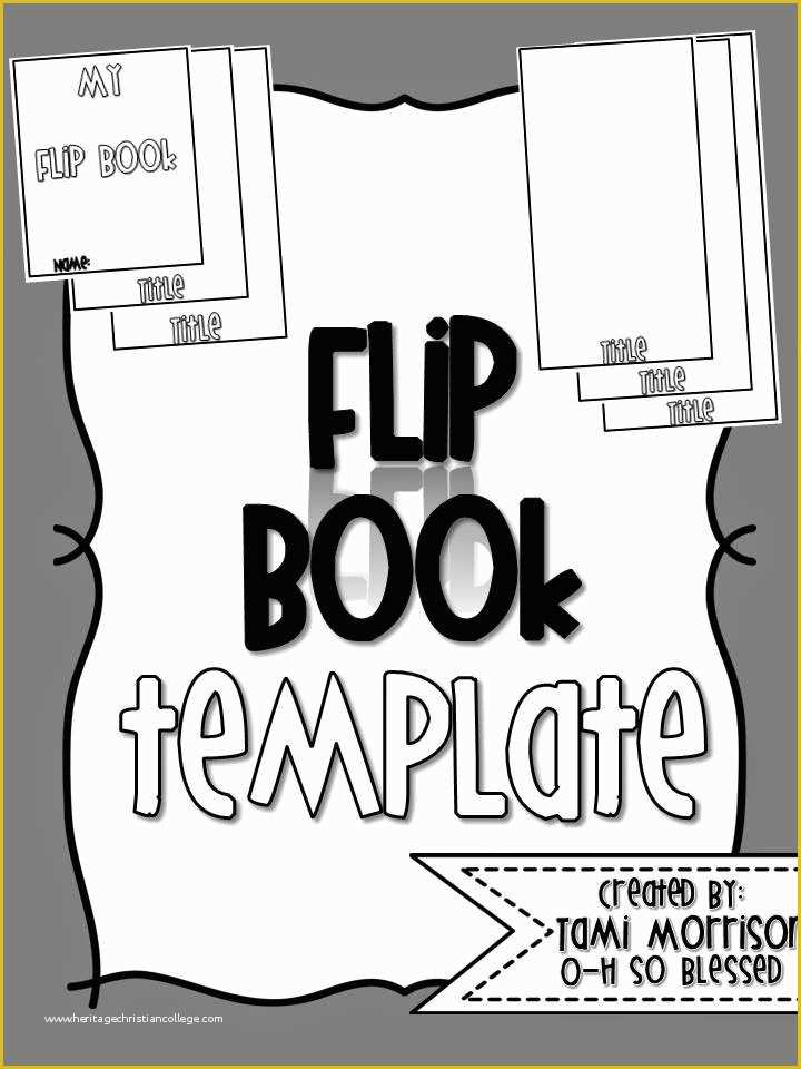 Free Printable Children's Book Template Of Flip Book Template Beepmunk