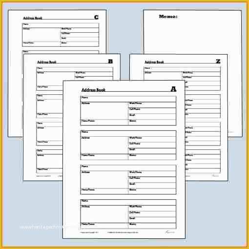 Free Printable Children&amp;#039;s Book Template Of Free Printable Address Book