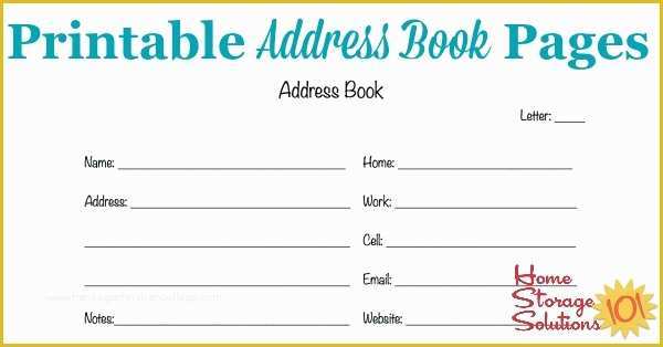 Free Printable Children's Book Template Of Free Printable Address Book Pages Get Your Contact