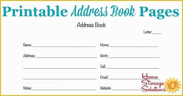 Free Printable Children&amp;#039;s Book Template Of Free Printable Address Book Pages Get Your Contact